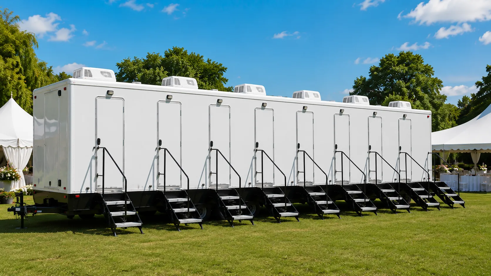 8 Stall Restroom Trailer in St. Louis, MO