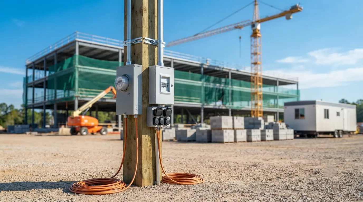 Temporary Power Pole in St. Louis, MO